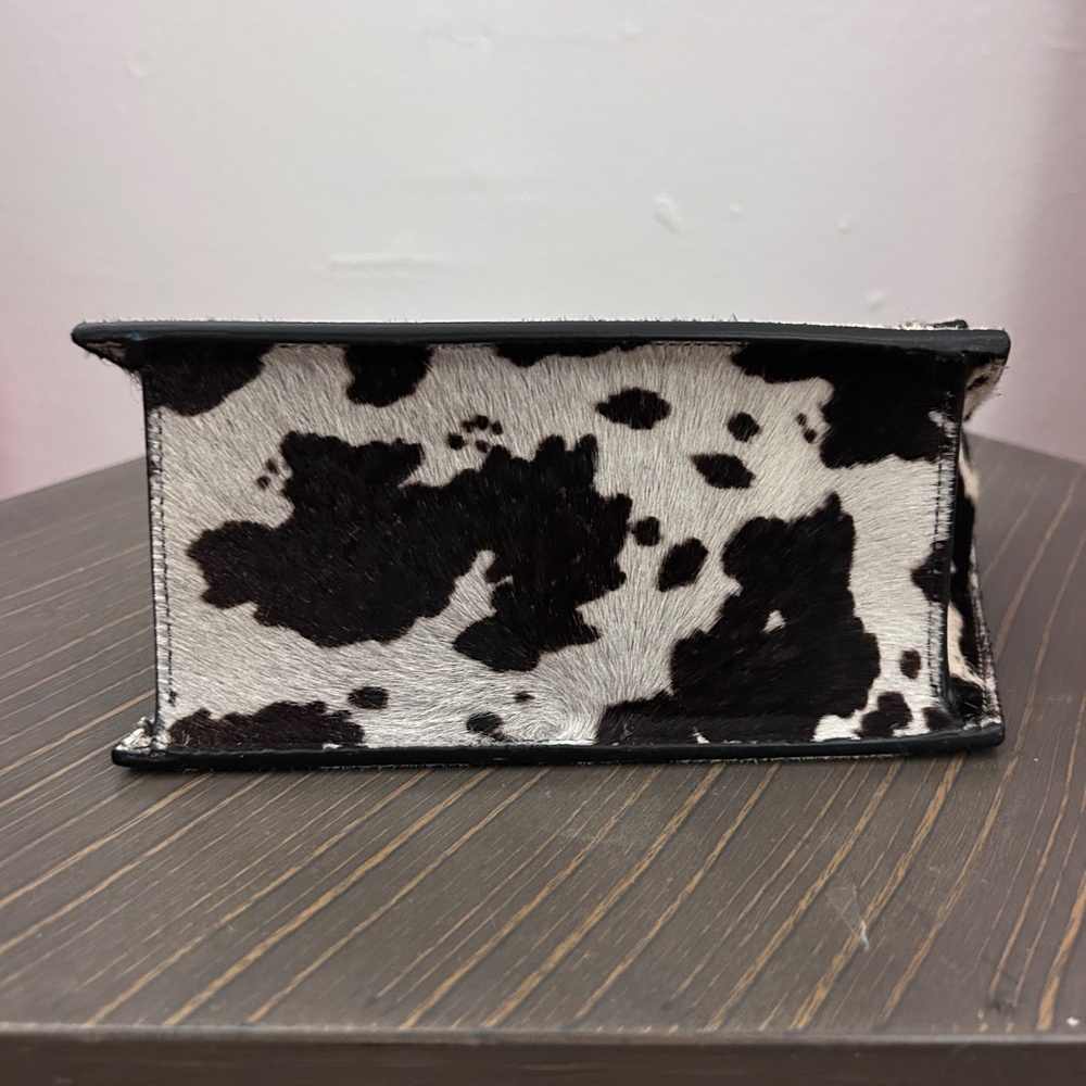 Acne Studios Ponyhair Distortion Bag  Cow Print w/ crossbody strap - Picture 5 of 11